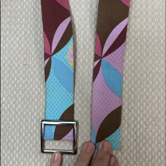 Belt- purple & blue fabric belt, AS Designs, fits small, 4/6 - Picture 12 of 16